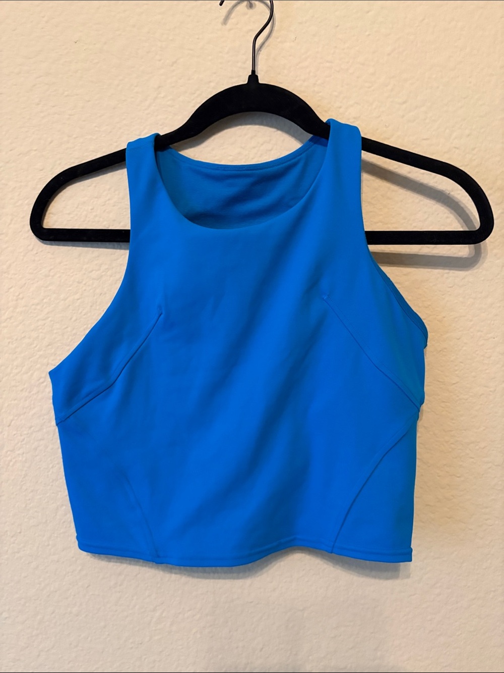 Lululemon Cropped Tank Top Sports Bra — Blue